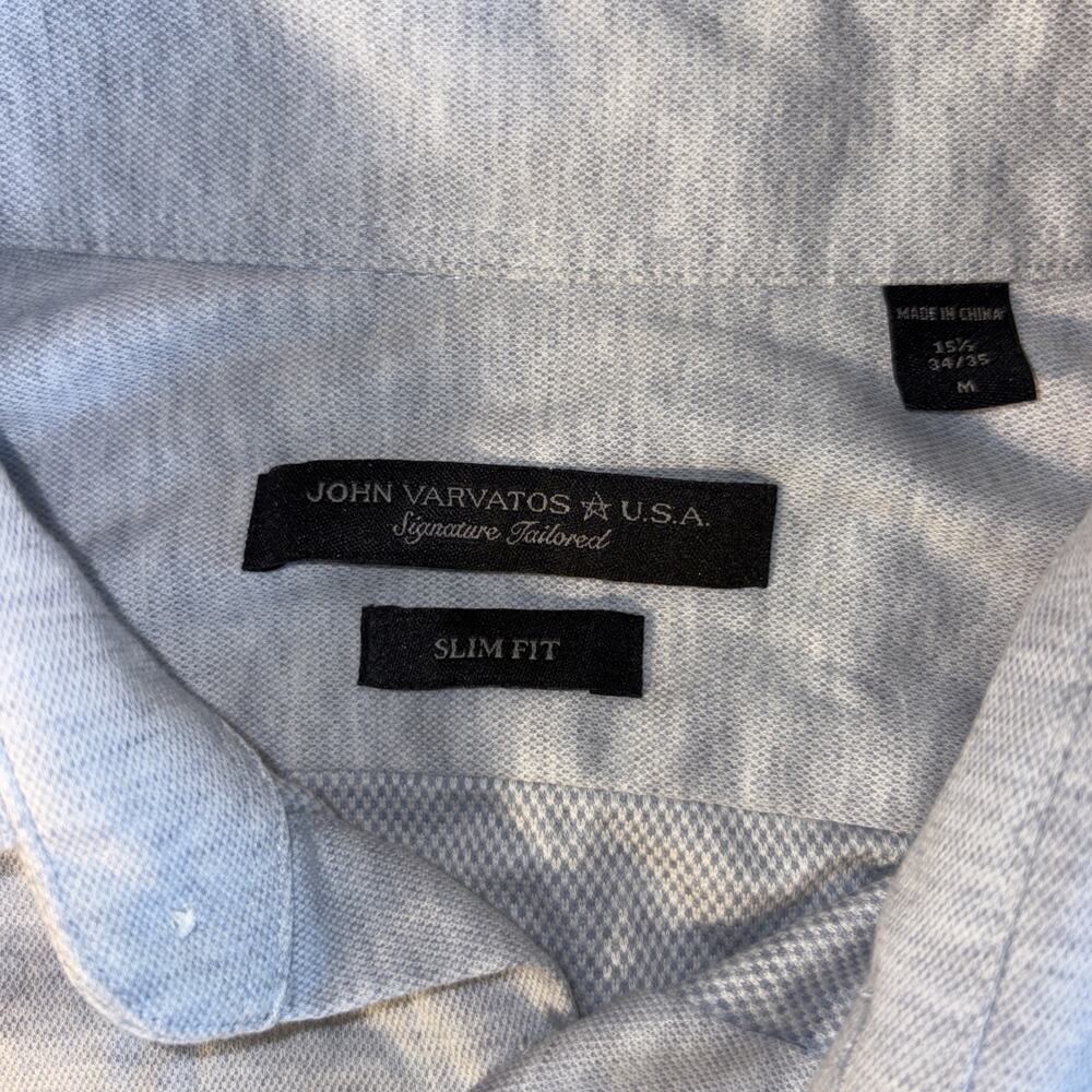 John Varatos Signature Tailored Slim Fit Button Up Size Medium. 21-27-25 - Picture 6 of 6